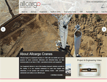 Tablet Screenshot of cranesservices-allcargo.com